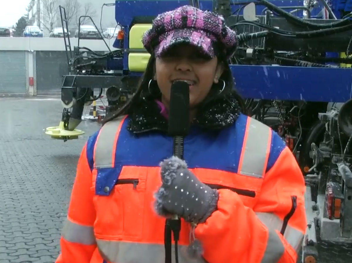 Winterdienst Kinderreporter Tasnim